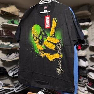 Marvel Mad Engine Spider Man Big Logo T Shirt Large New